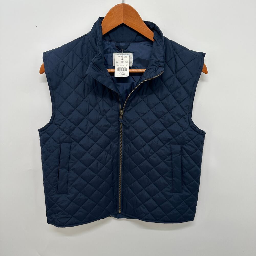 J.CREW Crewcuts NWT Boys Quilted Vest in Navy // XL 12-14